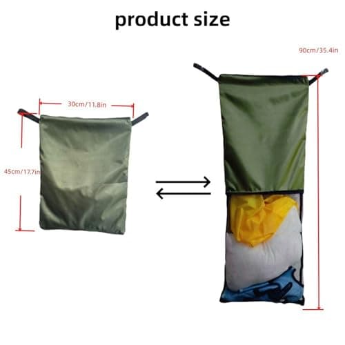 Dustproof Portable Garment Organizers Bag with Big, Army Green — view 3