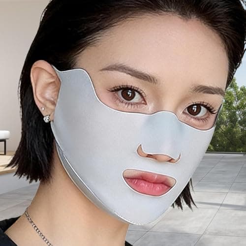 Sun Protection Face Cover | Breathable UPF50+ Sunscreen Masque - with Ear-loop Sun Face Masque - for Bike Riding Running Hiking Golf Fishing Work Construction Beach Outdoor Summer — view 3