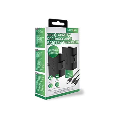 Venom High Capacity 1100mAh Rechargeable Battery Twin Pack - Black (Xbox Series X & S/Xbox One) — view 6