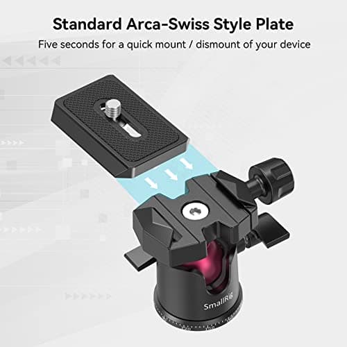 SMALLRIG Mini Tripod Tabletop Tripod with 360° Ball Head and 1/4 Screw for DSLR Cameras, Projectors, Webcams, GoPro and Smartphone Mount Adapter - BUT2664 — view 6