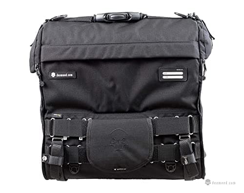 DEEMEED Motorcycle Dog Carrier Large - Premium Pet Travel Bag for Dogs 25-44 lbs - Universal Mounting for Sissy Bar & Luggage Rack - Durable Cordura, Triple Ventilation, Aluminum Floor — view 3