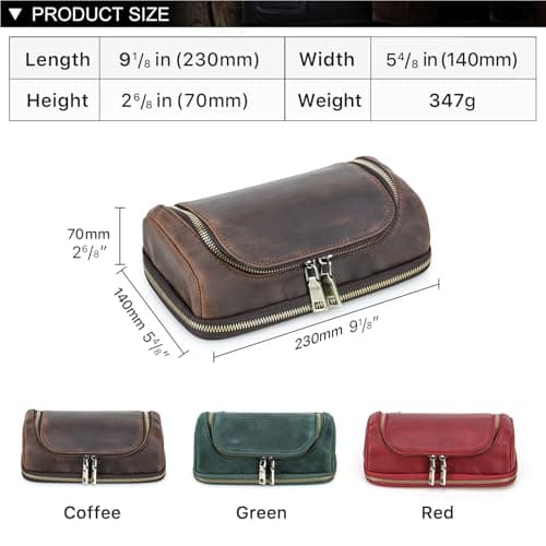 CONTACT'S FAMILY Leather Accessories Organizer Bag, Durable Storage Case for iPhone, AirPods, Charger, Cables, Portable Travel & Daily Use Compartment Bag (Coffee) — view 6