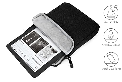 MyGadget Nylon Sleeve for Tablet up to 6,8 Inch - Padded Bag for 13,5 x 18 cm - e.g. Kindle Paperwhite 11th Generation - Travel Pouch in Black — view 4