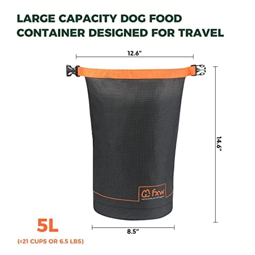 FXW Dog Food Travel Bag, Large Capacity for Travel Kibble Storage, 5L — view 3