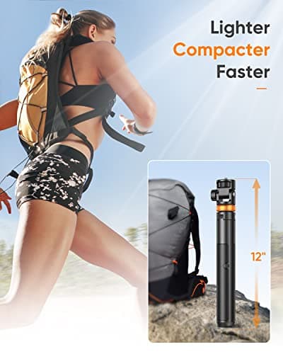 Eucos 62" Phone Tripod - Solidest Tripod for iPhone with Remote — view 5