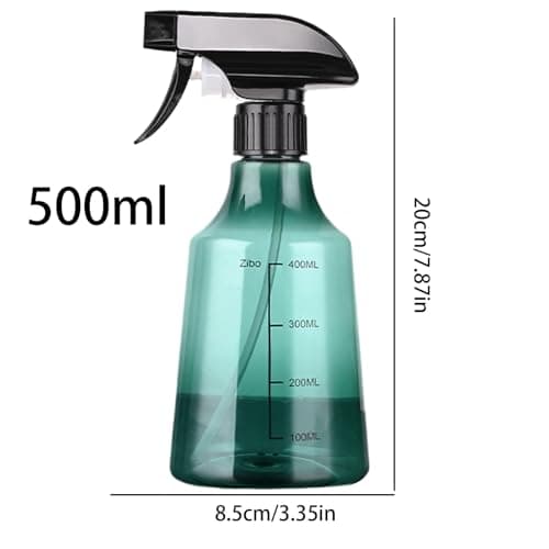 Spray Bottles, Refillable Sprayer, 7.87x3.35 inches Empty Container, Adjustable Nozzle, Cleaning Solution for Pet Care, Travelers Hair, Styling Kitchen, Degreasing Gardening, Home Office — view 2