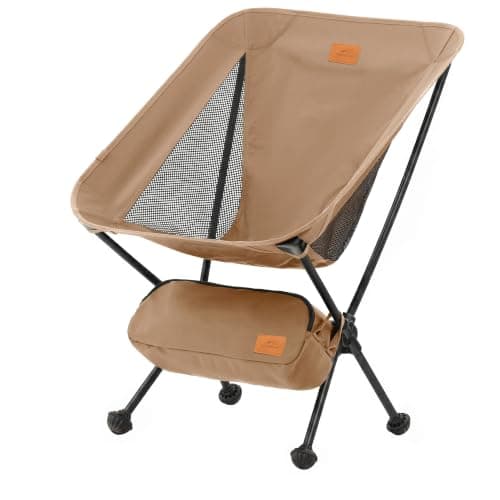 Naturheike YL08 Ultralight Camping Chair, Backpacking Chair with Anti-Sinking Feet, Portable Compact Folding Chair for Hiking Camping Fishing Outdoor