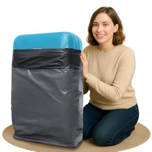 Double Dragon 10-Pack Extra-Large 24"x36" Grey Poly Mailer Bags | Self-Seal Shipping Envelopes | Strong, Waterproof, Tamper-Proof Polythene Packaging for Clothes, Bedding & Parcels (Also for Storage) — view 2