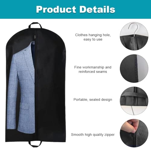 3Pcs Suit Travel Bag for Man, Foldable Travell Carrier Bag, 60x120 CM — view 2