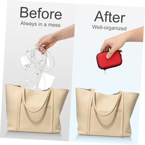 KONTONTY Data Cable Storage Zipper Bag Portable Eva Organizer for Travel — view 3