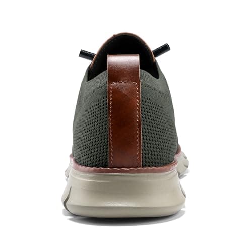 Breeze shoes for men Oxfords Lace-Up Lightweight Casual Walking Shoes men's dress shoes mens wearbreeze shoes breeze urban shoes for men Comfortable and breathable, Green, 9 UK — view 5