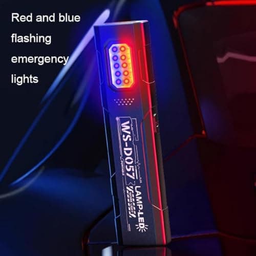 2PCS Pocket-Sized Multi-Mode Led Flashlight, EDC Flashlight, Slim Flat Pocket Torch EDC Clip Light with Magnetic Base, USB Rechargeable, Powerful Mini Flash Light for Camping Travel — view 3