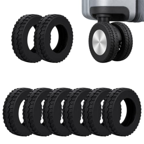 8 Pcs Suitcase Wheel Protectors for 2-2.4'' Spinner Wheels (Thickened)