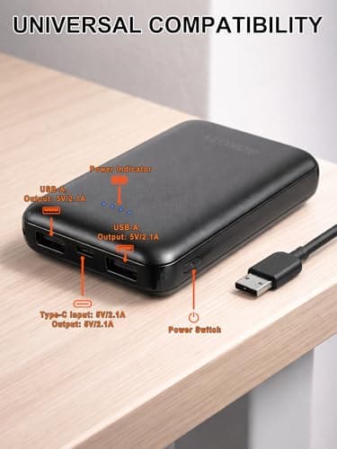 5V2.1A Power Bank 10000mAh with USB Charging Port for Heated Vest — view 6