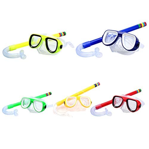 Children's snorkeling Scuba Snorkeling Maske Swimming Goggles Glasses with dry Snorkels Tube Equipment Non-Toxic Diving Gear 3-8 Years-Green — view 4