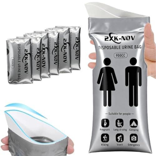 Disposable Urine Bags Women, Pee Bags for Men and Children (8, 900ml)