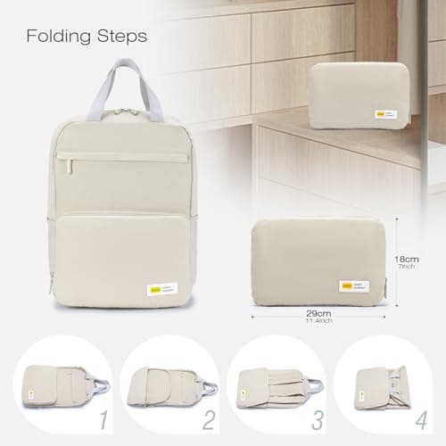 SPAHER Small Cabin Bag 40x30x15 for Wizzair British Airways EasyJet Ultralight Foldable Underseat Travel Backpack Men & Women Nylon Outdoor Waterproof Sport Hiking Trekking Camping Backpack Daypack — view 4