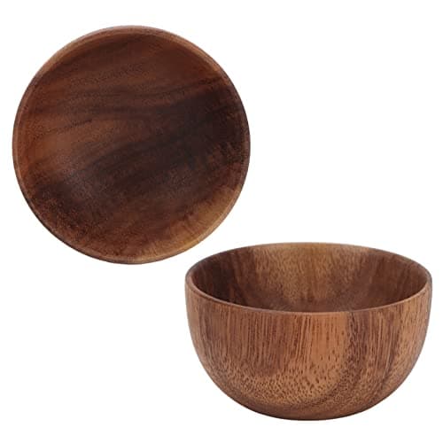 Topiky Portable Wooden Shaving Soap Bowl, Large Capacity Foaming — view 3