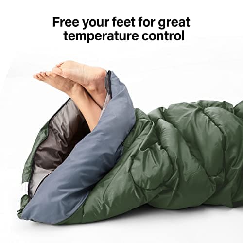 BISINNA Sleeping Bag with Pillow - 4 Season Lightweight Waterproof Warm Sleeping Bag with a compression sack for Adults, Women, Men's Outdoors Camping, Hiking — view 6
