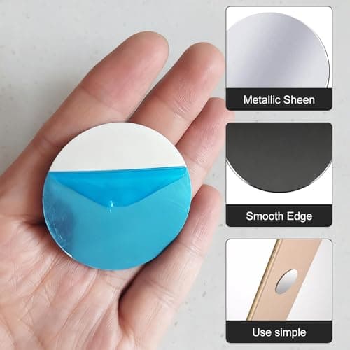 14Pcs Magnetic Metal Plates for Phone Holder,Round Magnetic Stickers — view 5