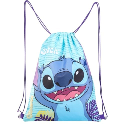 Disney Stitch Waterproof And Lightweight Drawstring Bag for Kids