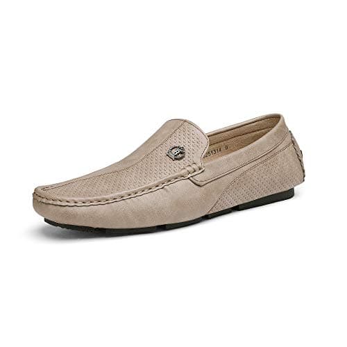 Bruno Marc Men's Driving Loafers Slip-on Shoes,Size 9,Beige,3251314