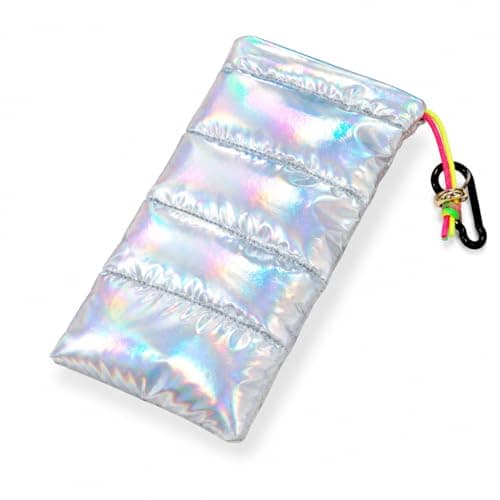 PHX Grove Iridescent Silver Thermal Phone Pouch, 7.48 x 4.13 Inch
