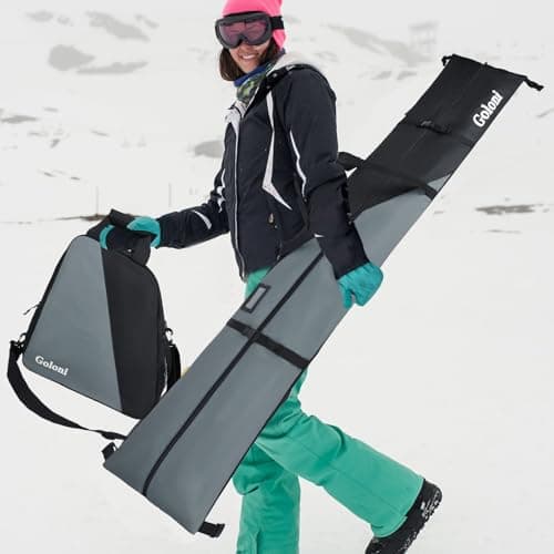 Goloni Ski Bag and Boot Bag Combo,Ski Bags for Air Travel,Water- resistant Snowboard Bag Fits for Skis Up to 180 CM and Boots Up To Size US13 — view 6