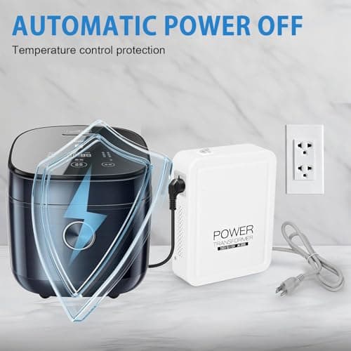 uyoyous 2000W Step Down Voltage Converter Transformer 240V ~110V Step Down Transformer US to UK with Temperature Control Circuit Breaker Protection — view 3