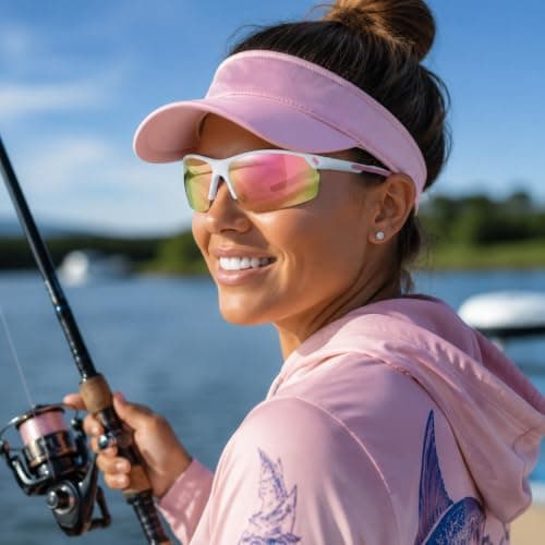 Zcbzbn Polarized Cycling Glasses,Running Fishing Driving Hiking Ski Bike Glasses, Sports Sunglasses Outdoor for Men Women Youth,Safety Goggles UV400 Protection (Pink) — view 4