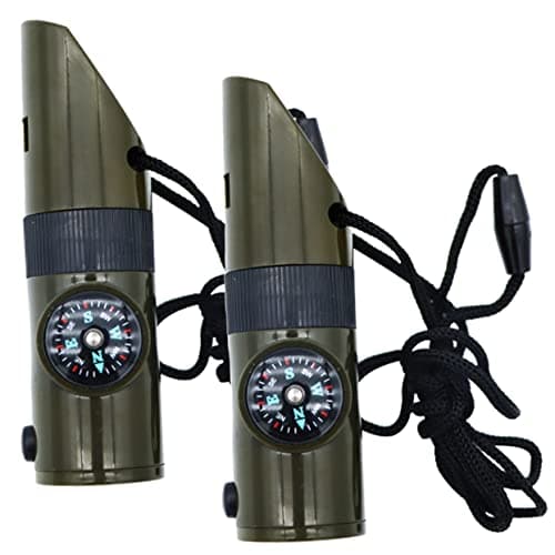Toddmomy 2pcs Emergency Survival Whistle Abs Outdoor Whistle Tool