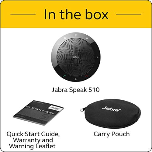 Jabra Speak 510 Speaker Phone - Unified Communications Certified Portable Conference Speaker with USB – Connect with Laptops, Smartphones and Tablets — view 6