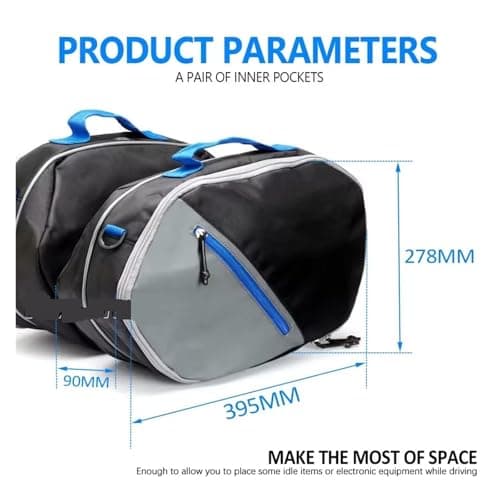 Motor Pannier Bag For Tracer 7 GT For Tracer 700 For Tracer 2020 2021 2022 Suitable Motorcycle Saddlebag Luggage Pannier Liner Bags Waterproof Side Bags Motorbike Saddle Bags — view 5