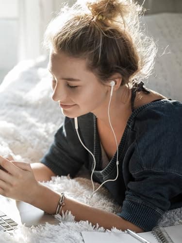 ANKA Earphones Headphones Wired,Ultra Clear Calls & no Noise- Earphones 3.5mm Jack, in-Ear Earbuds with Mic,Compatible with iPhone/Pad/Android/Laptop/PC White — view 6