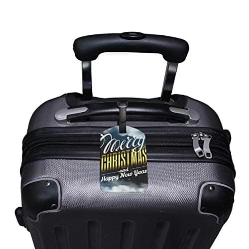 MONTOJ Night Sky New Year Pattern Travel Luggage tag Luggage Bag Tags — view 4
