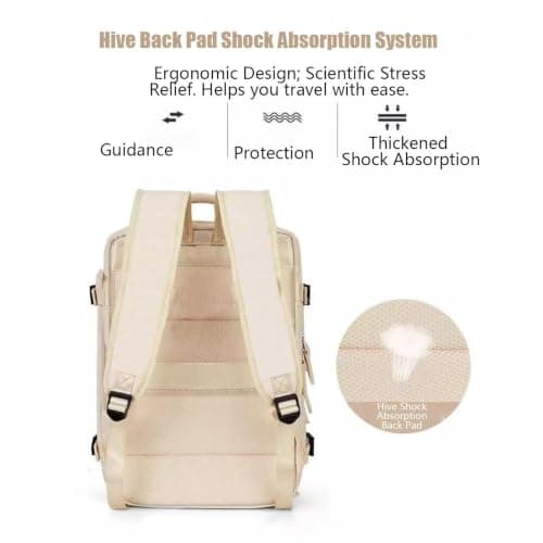 Backpack with Shoe Compartment Laptop Luggage Bookbag with USB Charging — view 4