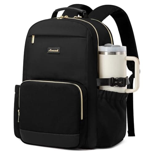 LOVEVOOK Laptop Backpack for Women with Pouch Pocket for Large Capacity Cup,15.6 Inch Backpack Womens Travel Backpack, Waterproof Laptop Computer Bag for Work Business Backpack College Teacher
