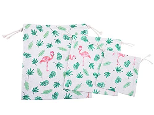 Amoyie Cotton Drawstring Bag 3pcs, Kids Storage Bag, Fabric Organiser Pouch — view 2