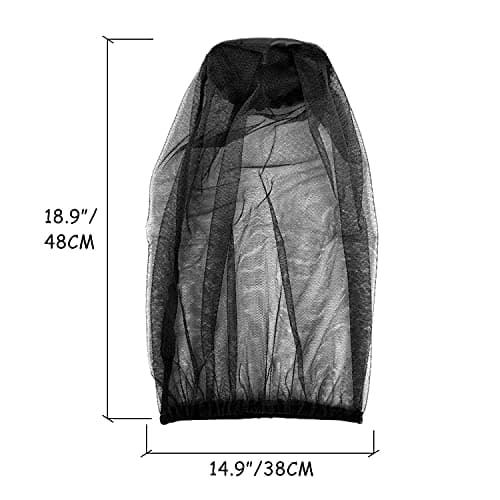 4 Pieces of Black Mosquito-Proof Hood, Anti-Insect, Suitable for Outdoor, Camping, Travel — view 2
