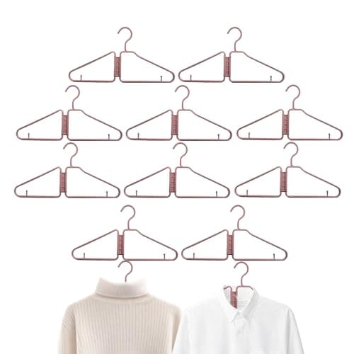 Folding Hangers 12 Pieces Portable Space Saving Travel Accessories