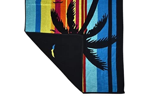 Extra Large Jumbo Cotton Beach Towel, Quick Dry Sand Free Beach Towel For Ultimate Relaxation Size 100x180 (Sunset) — view 3