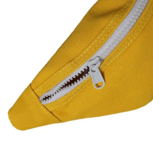 Kids Bumbag, Canvas Fanny Pack for Kids Crossbody Waist Bag for Unisex Toddler Boys Girls (Yellow) — view 5