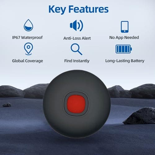 Car GPS Tracker No Subscription, iOS & Android, No SIM Card, Black — view 5