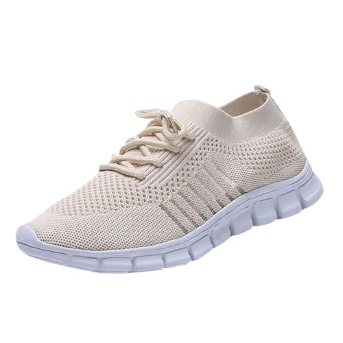 Women's Trainers Orthopedic Sneakers Barefoot Shoes Breathable Soft Sole Womens Walking Slip on Shoes Gym Tennis Lightweight Breathable Slipper Minimalist Zero Drop Trainers Ladies Yoga Sneakers