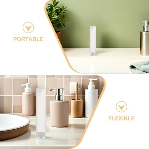 NUOBESTY 10pcs Travel Size Plastic Travel Bottles for Shampoo and Cream — view 4