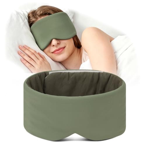iMaMa Blackout Sleep Mask, Eye Mask for Sleeping, Lightweight & Soft |Green