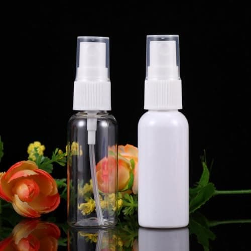 DIYEAH 7 Pack 30ml White Plastic Spray Bottles for Travel Use — view 3