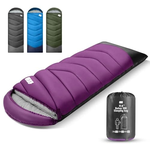 TANSTRIDER Sleeping Bags for Adults Teens, 4 Season Camping Sleeping Bag Waterproof,Machine Washable Backpacking Gear for Cool Weather,Outdoor Tent Hiking,with Compression Sack,220x80cm,1.8kg