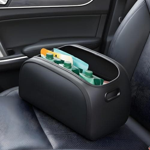 Quorvex Trunk Organizer for SUV,with Handles Large Capacity - Leather Car Trunk Storage Organizer,for Truck SUV RV Auto Interior Grocery Cargo Travel Road Trip Must Haves Men Women — view 3