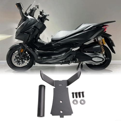 Motorcycle GPS Mount Bracket Navigation Holder For Honda For Forza 350 2020-2021 | Aluminum Alloy Dashboard Install Under Windshield | Black